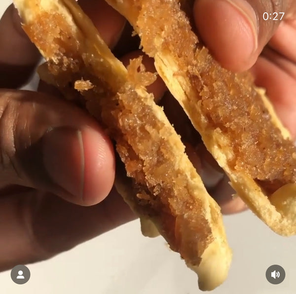Authentic Jamaican gizzada pastry filled with sweet spiced coconut, freshly baked and packaged for sale. 

Conyers GA and Atlanta